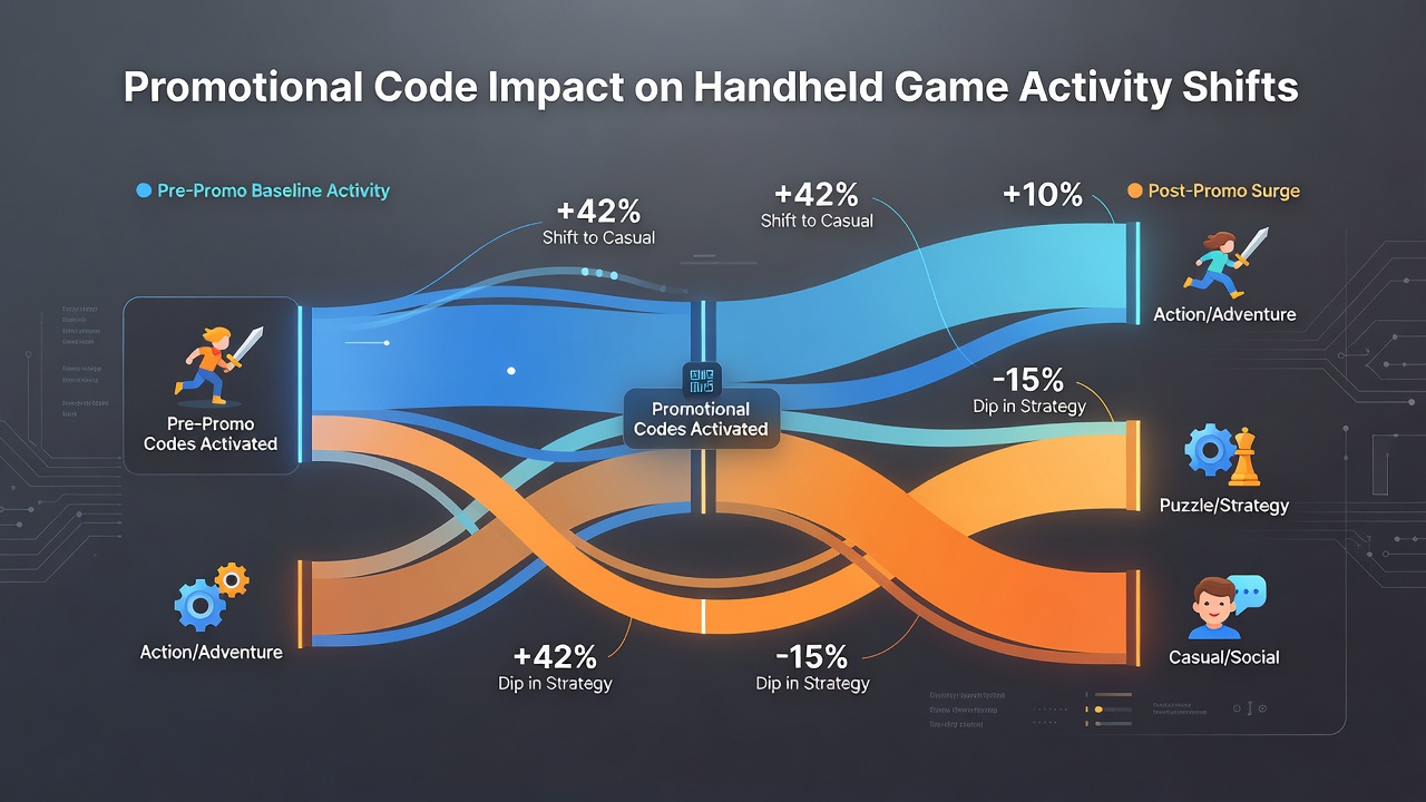 Analyse von Aktivitätsmustern und Code-Einwirkungen auf verschiedene Spielkategorien