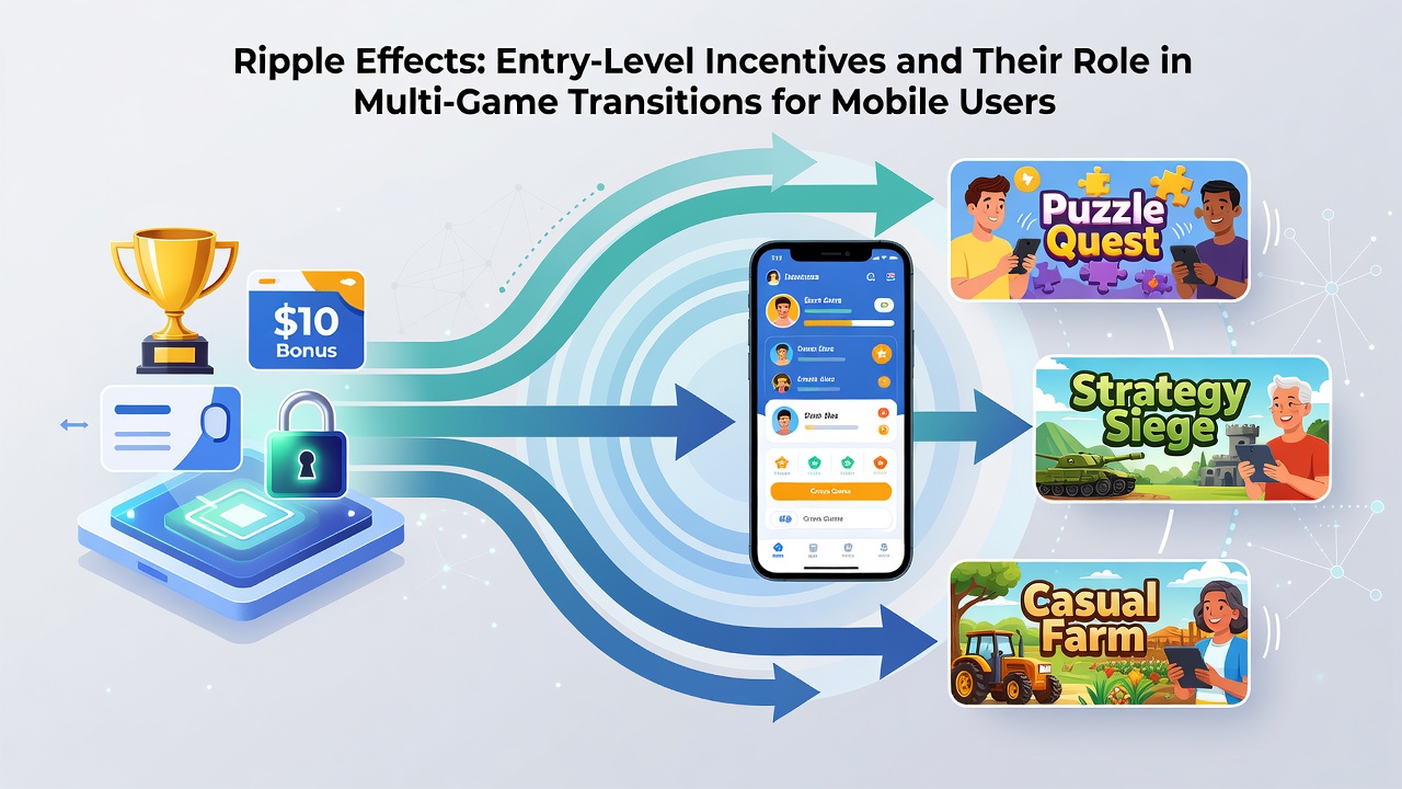 Darstellung von Belohnungsströmen und Multi-Game-Übergängen in mobilen Anwendungen